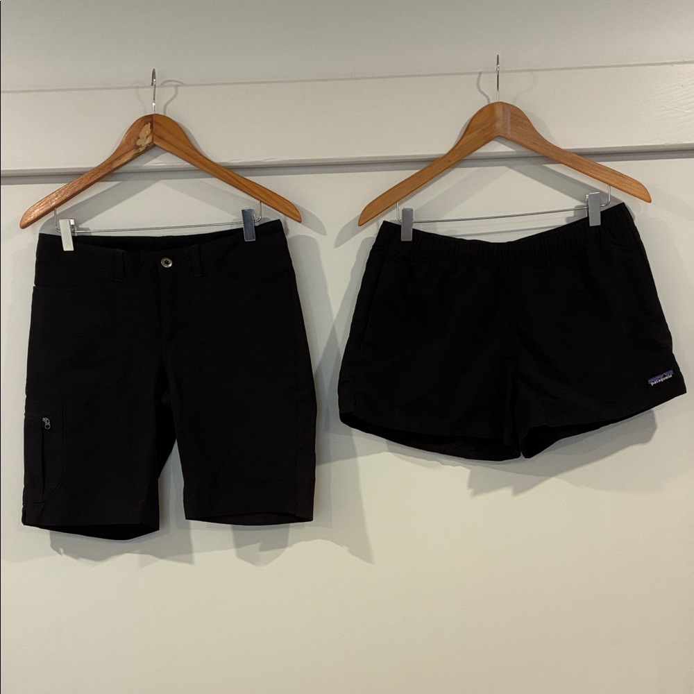 Patagonia shorts bundle! Size M and Size 6, both pairs are black
